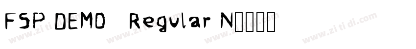 FSP DEMO   Regular N字体转换